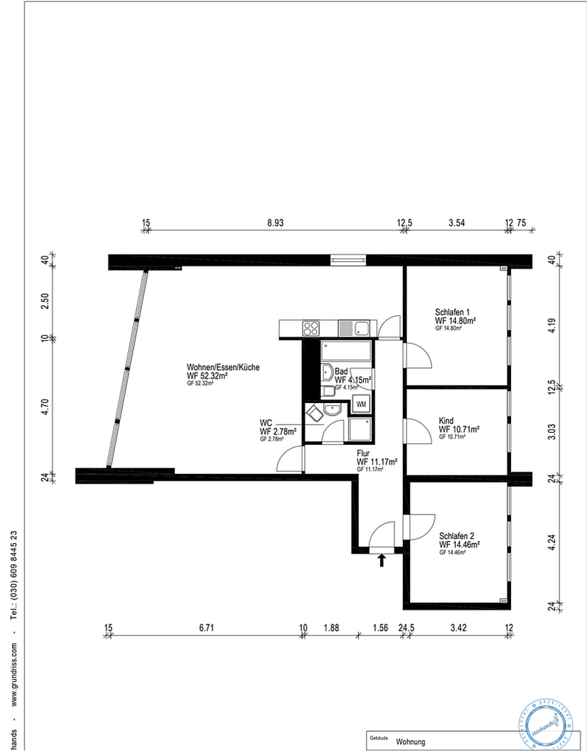 Penthouse mit Skyline-Feeling – Exklusive Wohnung im 22. Obergeschoss, provisionsfrei – Bremerhaven(Mitte-Süd) – Vorschaubild 11