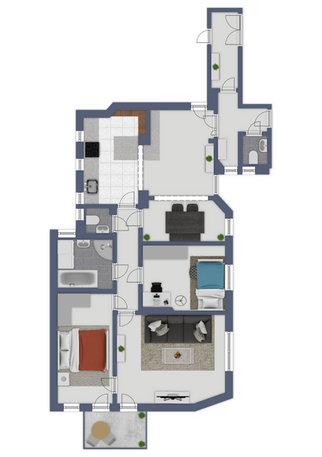 Hohenfelde – Moderne 4-Zimmer-Wohnung mit großzügiger Wohnlounge und Balkon ins Grüne – 22087 Hohenfelde – Vorschaubild 10