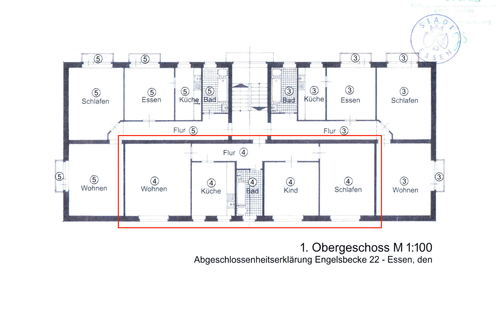 Erstbezug nach Kernsanierung: Helle 82-m²-Wohnung mit Gemeinschaftsgarten in Essen-Huttrop – Engelsbecke 22, 45138 Essen(Huttrop) – Vorschaubild 6