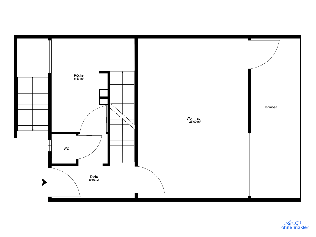 Provisionsfrei: Reihenhaus mit Garten in begehrter Wakenitznähe – 23564 Lübeck(Eichholz) – Vorschaubild 19