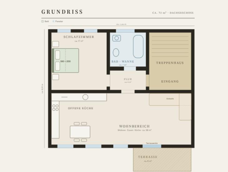 Bezugsfrei & provisionsfrei: Dachterrassenwohnung, 72 m² – Berlin-Neukölln – Altenbraker Straße, 12053 Berlin(Neukölln) – Vorschaubild 15