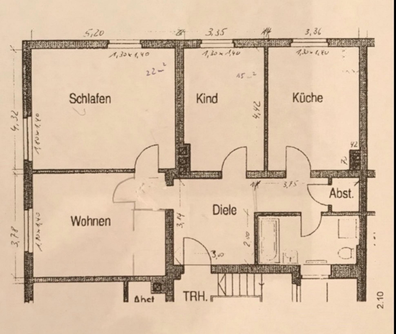 Top renovierte helle 3 ZW, WG geeignet, sehr gute Anbindung VGN – Nürnberg(Galgenhof) – Vorschaubild 11