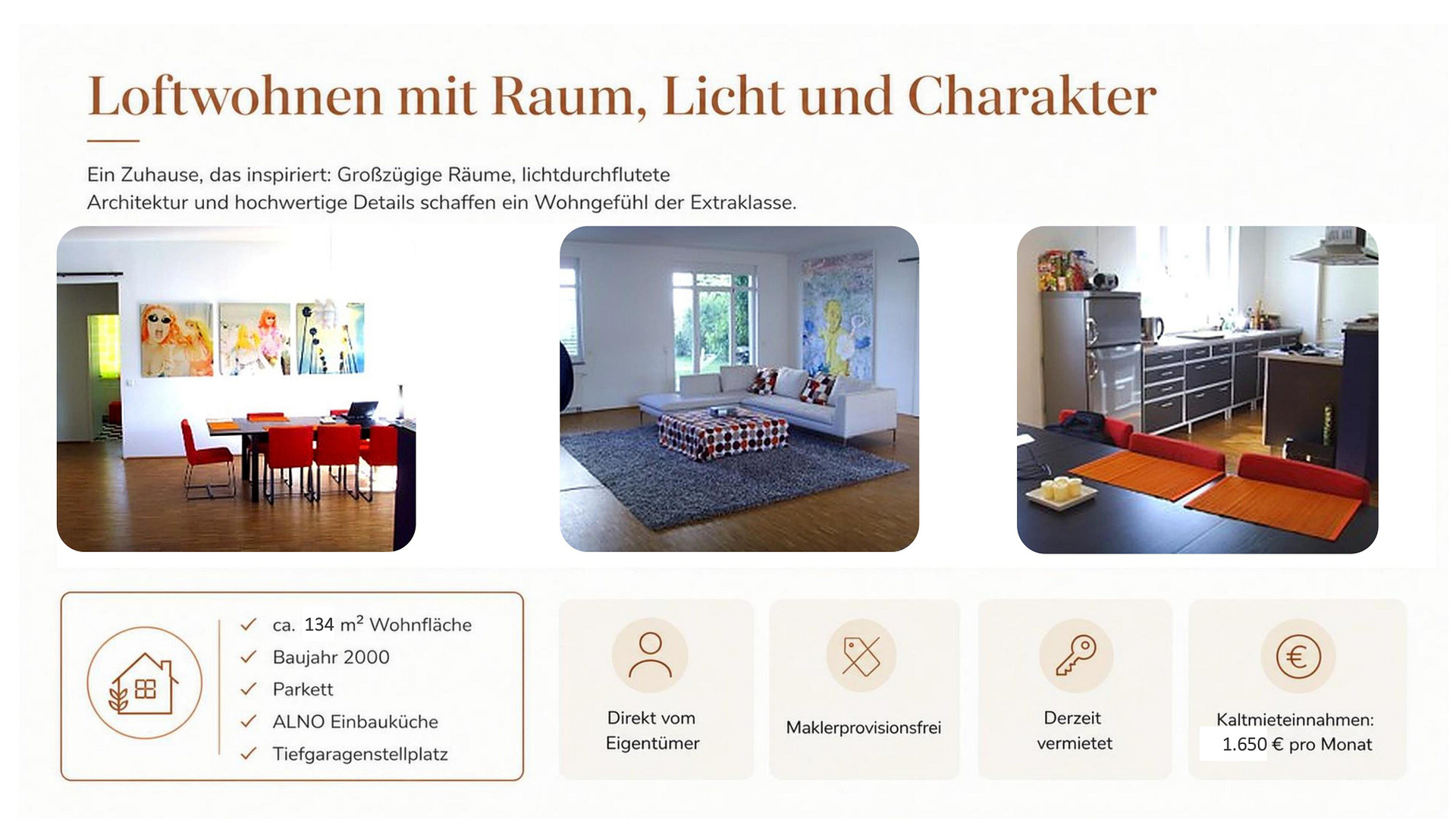 XXL-Loft mit 134 m² Wohnfläche, Terrasse & 170 m² Privatgarten – Washingtonallee 1, 89233 Neu-ulm(Neu-Ulm) – Vorschaubild 2