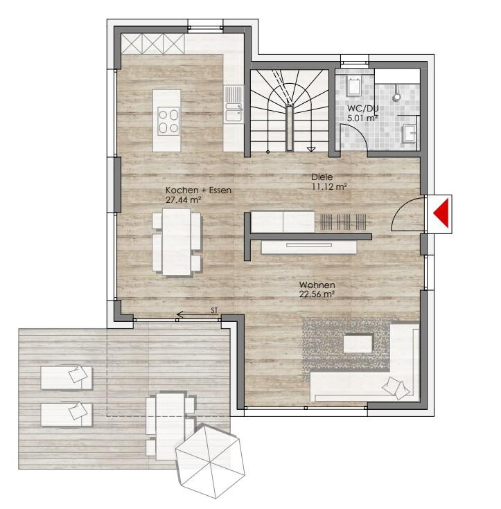LU Melm | Modernes u. klimatisiertes Einfamilienhaus mit Pool & Garten – 67071 Ludwigshafen am Rhein(Melm-Notwende) – Vorschaubild 13