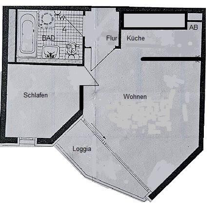 D-Derendorf: Bezugsfreie 2 Zimmer mit Loggia & Aufzug * komplett eingerichtet * Energieklasse D – Golzheimer Straße 129, 40476 Düsseldorf(Derendorf) – Vorschaubild 12