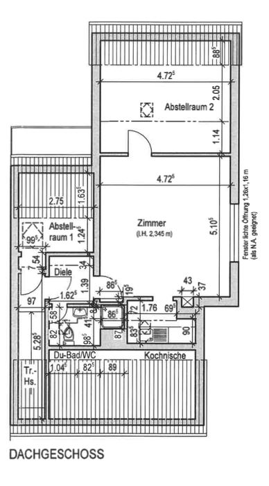Gemütliche 1,5-Zimmer Dachgeschosswohnung in ruhiger Lage – Leverkusen(Schlebusch) – Vorschaubild 12