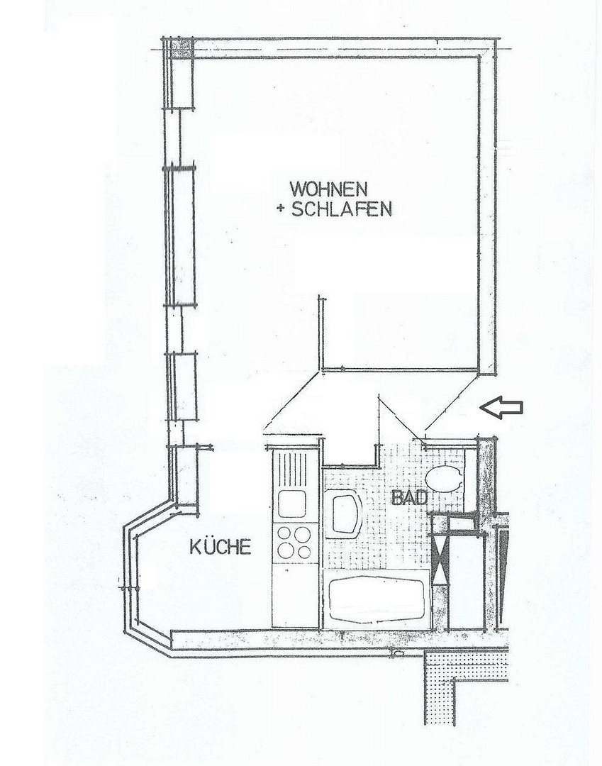 Helles 1-Raum-Appartement ° Fußgängerzone "Hauptstraße" ° – Hauptstr. 48, 42615 Solingen – Vorschaubild 11