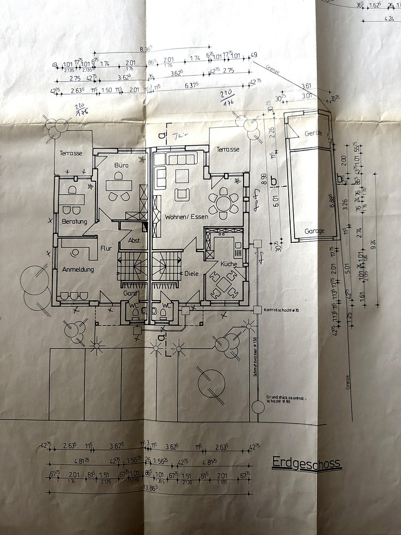 Freistehendes Zweifamilienhaus mit Bürotrakt und Garage – Lengerich – Vorschaubild 11
