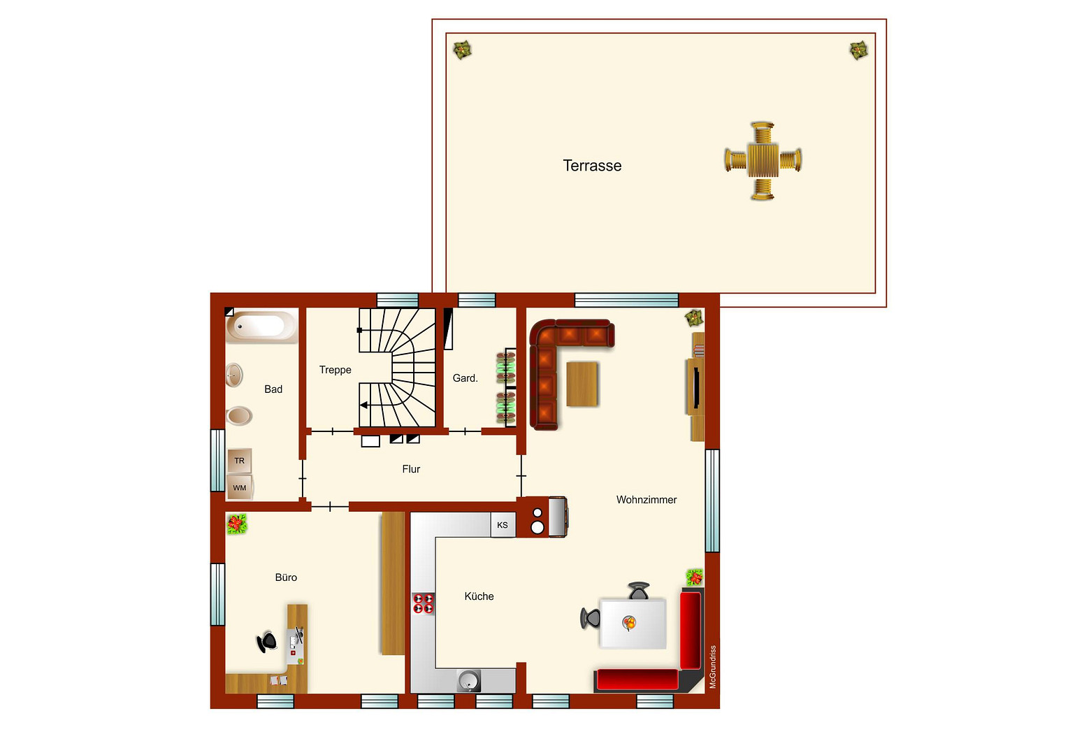 Wohnen und Arbeiten in einem Haus mit viel Platz – Lauterbachstr.4b, 82538 Geretsried(Gelting) – Vorschaubild 8