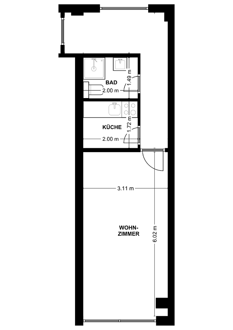 1-Zi.Wohnung in Hannover (Döhren) – Hildesheimer Str. 223, 30519 Hannover(Döhren) – Vorschaubild 12