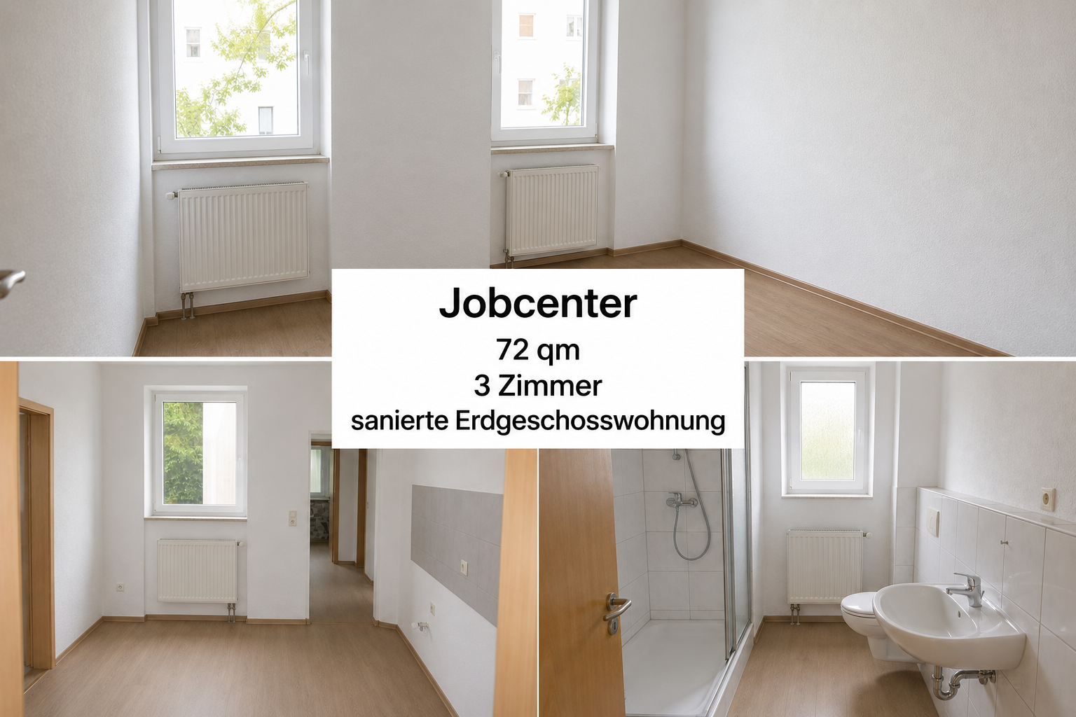 Jobcenter – جوب سنتر – Джобцентер – deine neue Wohnung ist fertig!