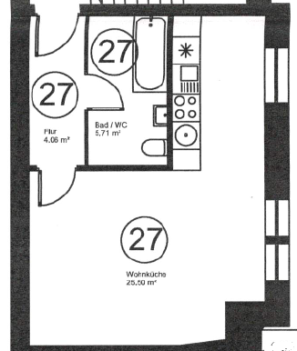Helle bezugsfreie 1-Zimmer Altbauwohnung in der Nähe vom Schlosse Charlottenburg (provisionsfrei) – Mindener Straße 3, 10589 Berlin(Charlottenburg) – Vorschaubild 9
