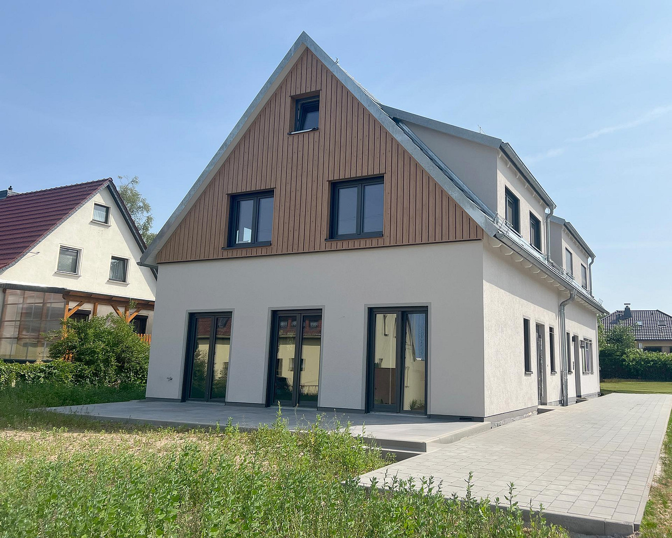 Fast fertig: Doppelhaushälfte mit Garten & Kamin bei Dresden – Am Klostergut 2, 1665 Klipphausen(Hühndorf) – Vorschaubild 2