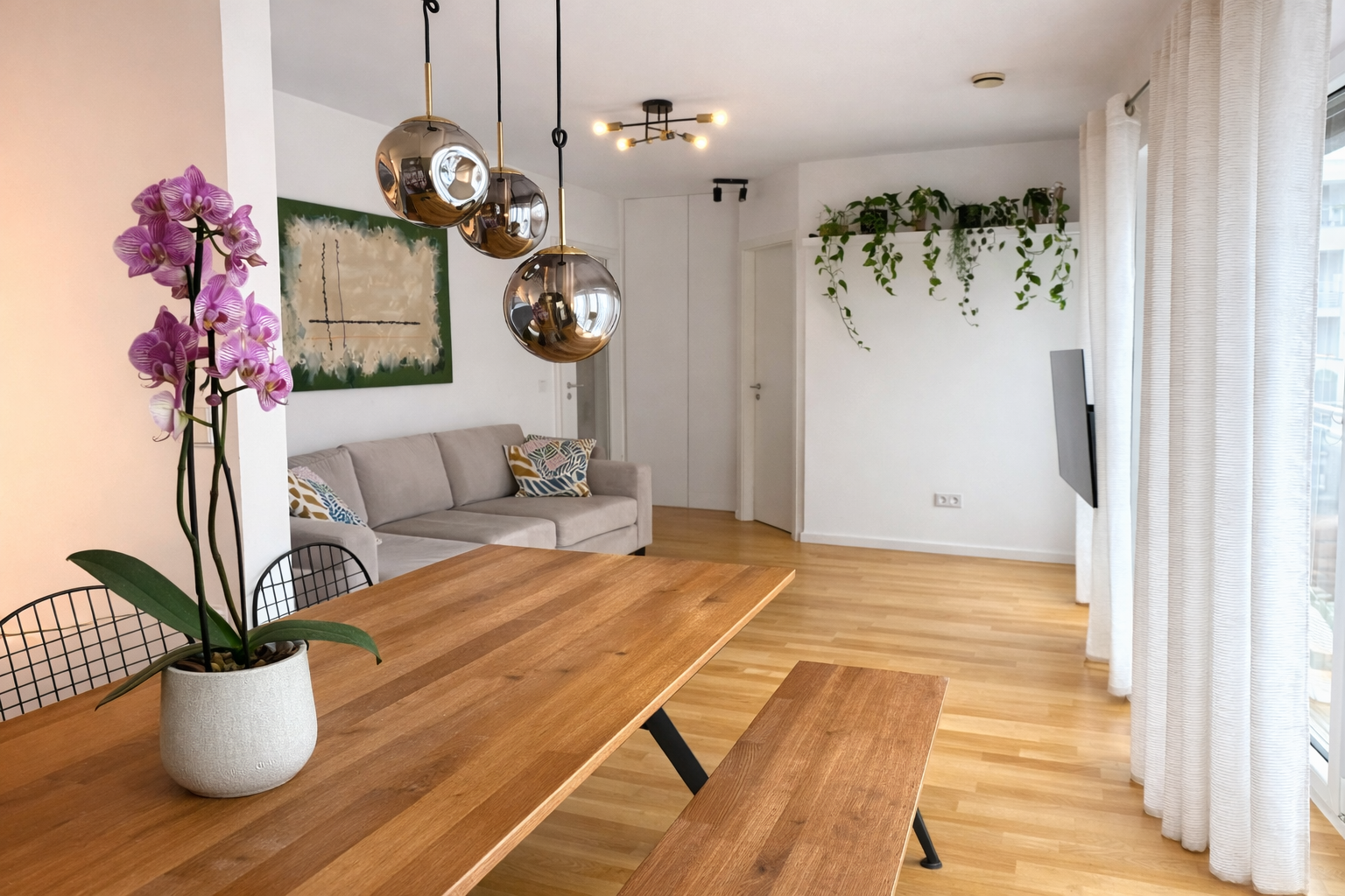 Möbliert: Moderne 4-Zimmer-Wohung in den Welfenhöfen (befristet auf zwei Jahre) – Welfenstraße 68, 81541 München(Au) – Vorschaubild 3