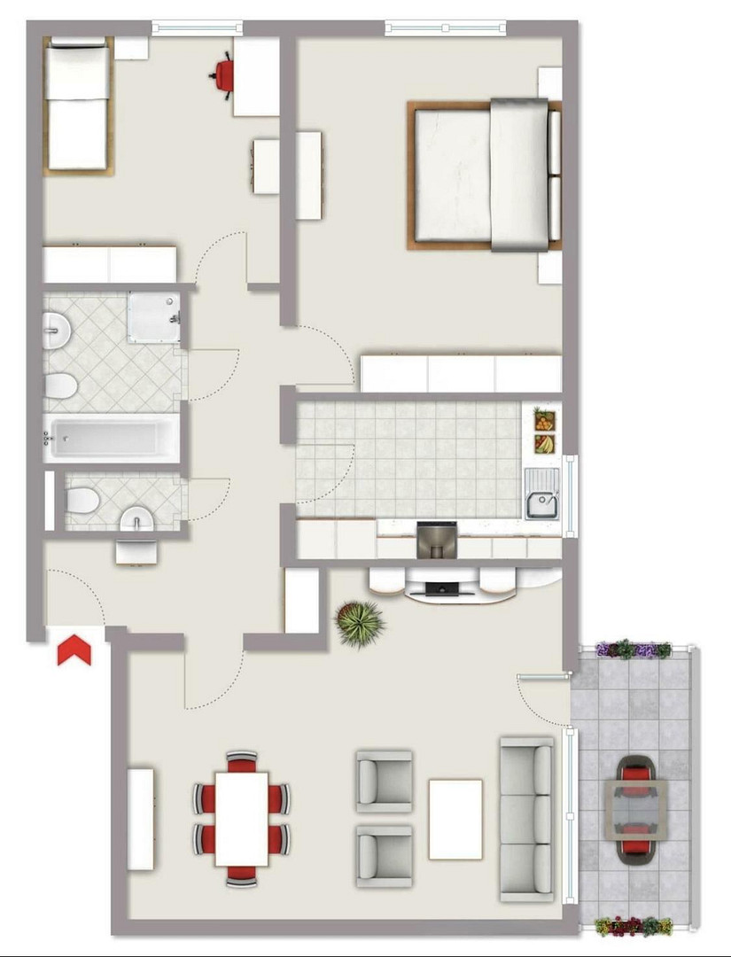 Gepflegte 3-Zimmer-Wohnung mit Balkon, Aufzug und Tiefgarage in Koblenz-Metternich – provisionsfrei – Am Brünnchen 2, 56072 Koblenz - Metternich(Koblenz) – Vorschaubild 20
