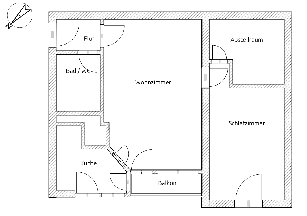 Renovierte 2-Zimmer-Wohnung mit Balkon in Neuhausen – Maria-Luiko-Str., 80636 München(Neuhausen) – Vorschaubild 10
