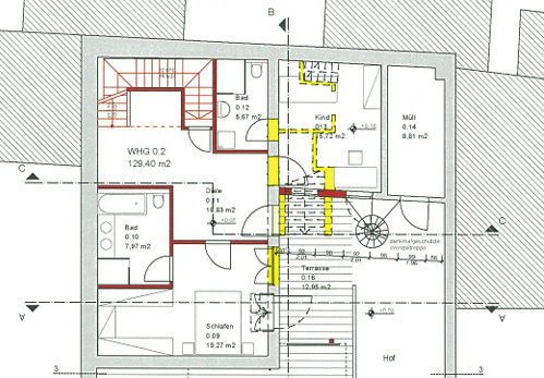 Exklusive Maisonette-Loft mit charmanter Innenhofterrasse an der Kupferbergterrasse – 55116 Mainz – Vorschaubild 21