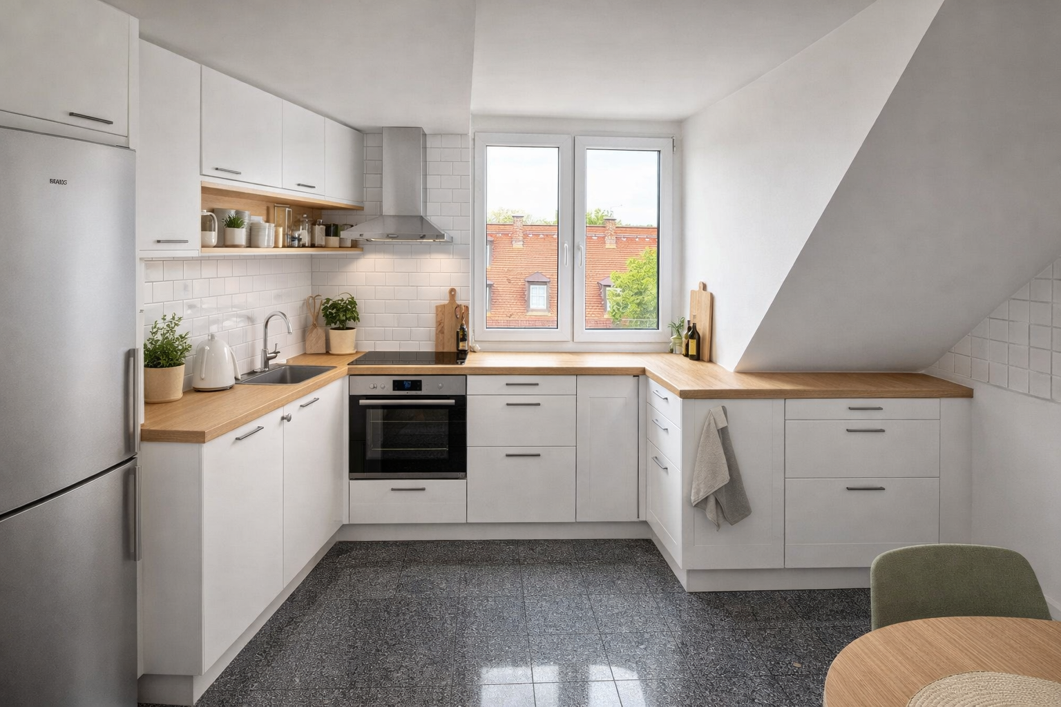 Renovierte 3-Zimmer-Dachgeschosswohnung (WG geeignet) – Einhornalle 41, 81377 München(Sendling-Westpark) – Vorschaubild 2