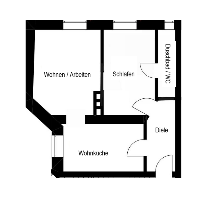 Provisionsfrei: Renovierte 2-Zi.-Altbauwohnung in der Schulstraße – Schulstr. 43, 80634 München(Neuhausen) – Vorschaubild 21