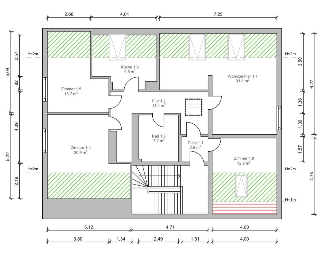 Sofort bezugsfrei nach Renovierung | Findorff | Garage | provisionsfrei | nahe Bürgerpark – Dresdener Straße 15, 28215 Findorff – Vorschaubild 45