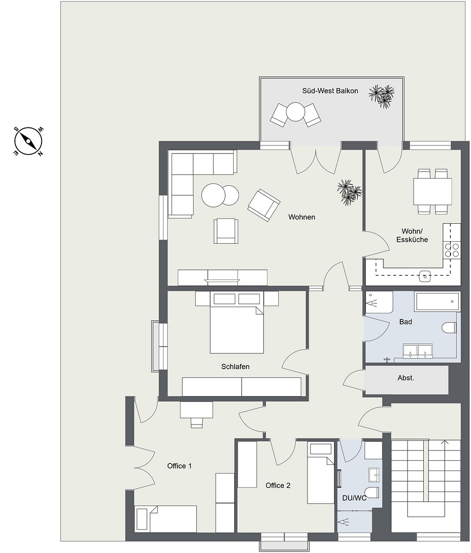 Licht. Ruhe. Natur. Exklusive 5-Zimmer-Wohnung in bester Vauban-Lage – 79100 Freiburg(Vauban) – Vorschaubild 36