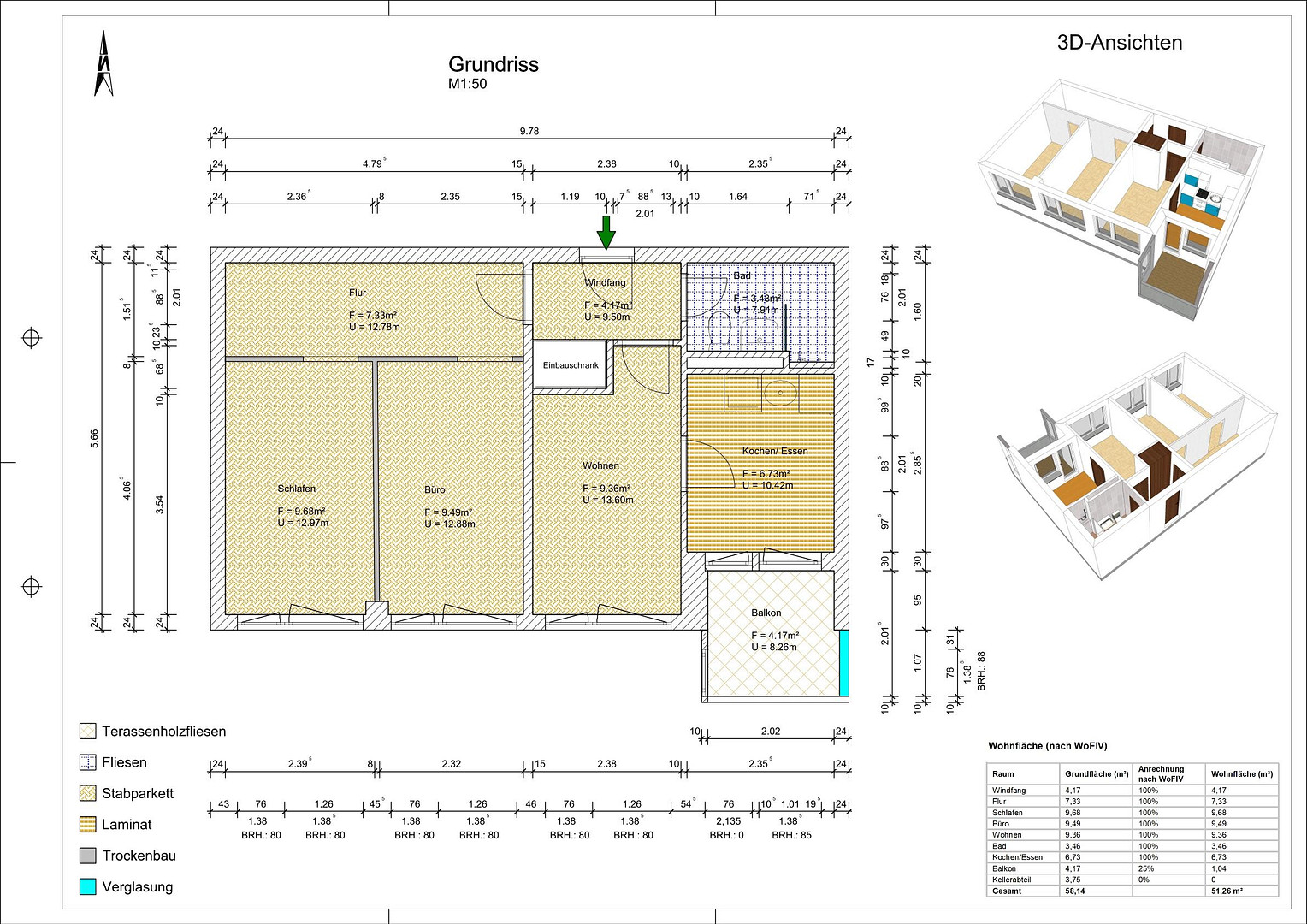 Provisionsfrei & Bezugsfrei! 3-Zimmer-Wohnung mit Loggia nähe Ostpark! – 81735 München(Ramersdorf) – Vorschaubild 18
