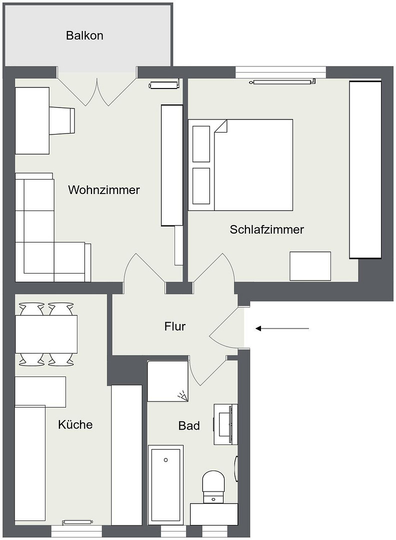 Eigennutzung oder attraktive Kapitalanlage: Sonnige 2-Zimmer Wohnung – Stuttgart(Dürrlewang) – Vorschaubild 17