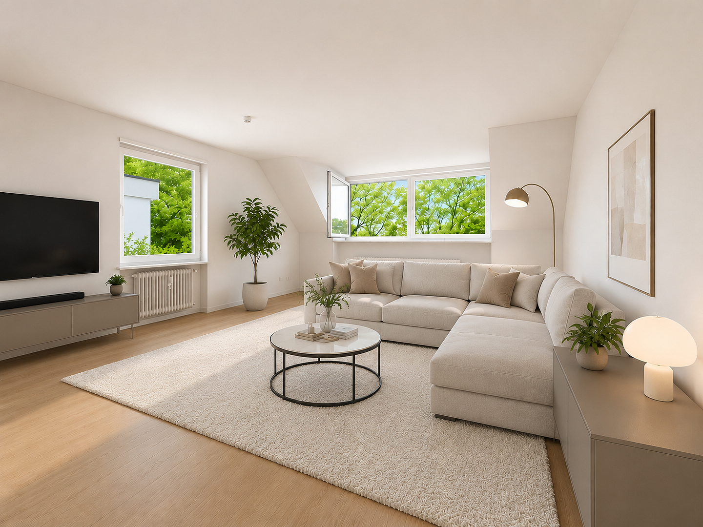 *** 3 Zimmer Wohnung mit ruhiger Terrasse in Bogenhausen Denning 2.OG *** – 81927 München(Denning) – Vorschaubild 2
