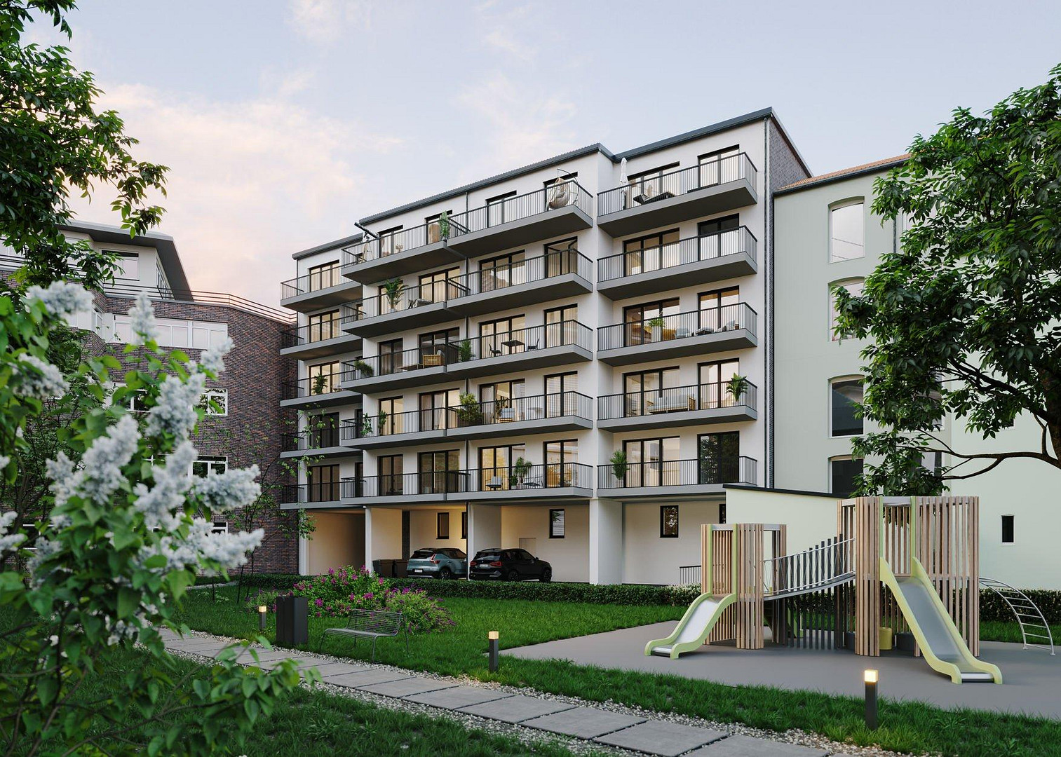 Traumhaft helle Wohnung in der Endetage, 2 Balkone, KfW 40 mit QNG – Harmsstraße 7, 24114 Kiel(Südfriedhof) – Vorschaubild 6
