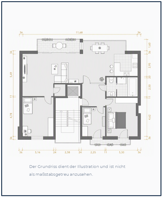 Provisionsfreie Beletage. Traumhafte 112m² (3,5-Zimmer) Wohnung in Uhlenhorst. Baujahr 2004. – Winterhuder Weg 43, 22085 Hamburg(Uhlenhorst) – Vorschaubild 19