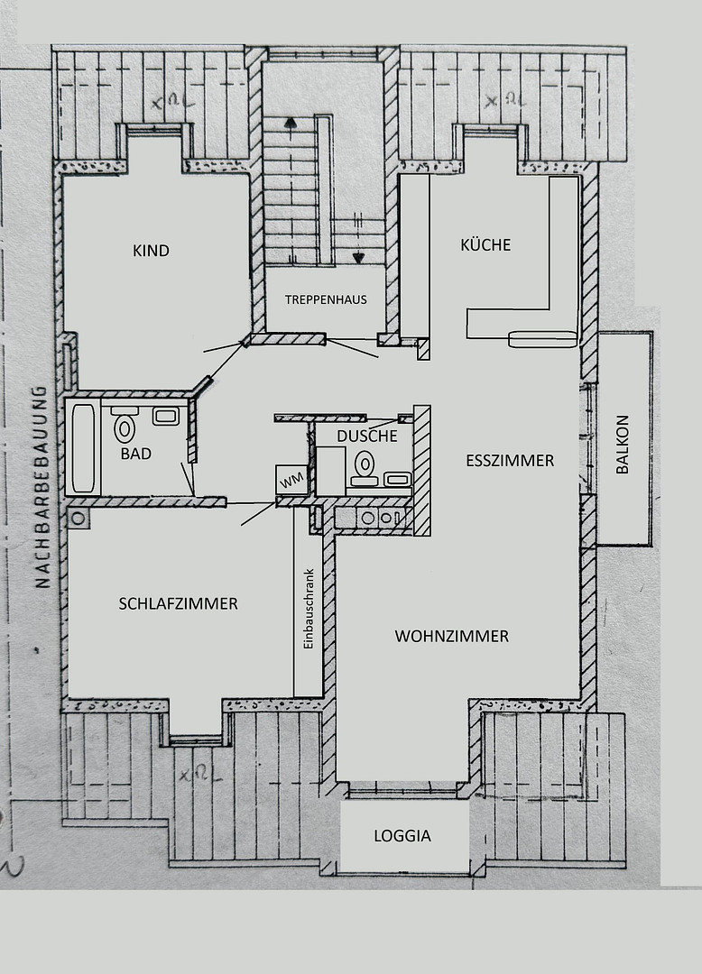 Exklusive Dachgeschosswohnung in Alleinlage – 2 Balkone - 2 Bäder – Reginastrasse 30, 81827 München(Trudering) – Vorschaubild 23