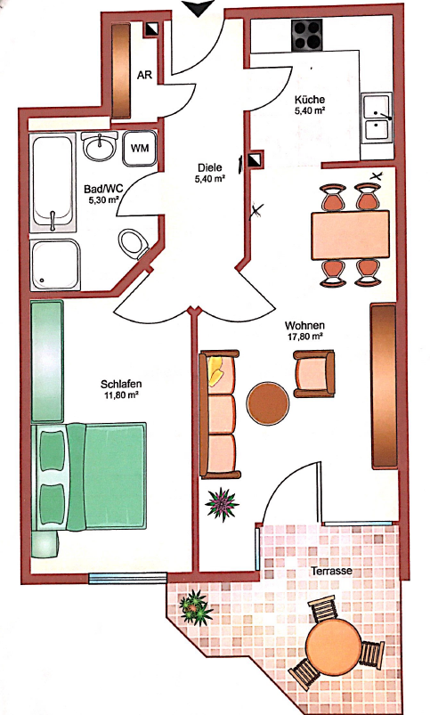 Einziehen und wohlfühlen! Gemütliche Wohnung mit überdachter Terrasse, EBK & Tiefgarage – Nürnberg(Röthenbach) – Vorschaubild 17