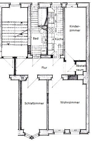 Schöner Wohnen : Helle 3-Zimmer-Wohnung mit IKEA-Einbauküche und Balkon in der Johannesvorstadt – Josef Ries Straße 72, 99086 Erfurt(Johannesvorstadt/Johannesplatz) – Vorschaubild 9