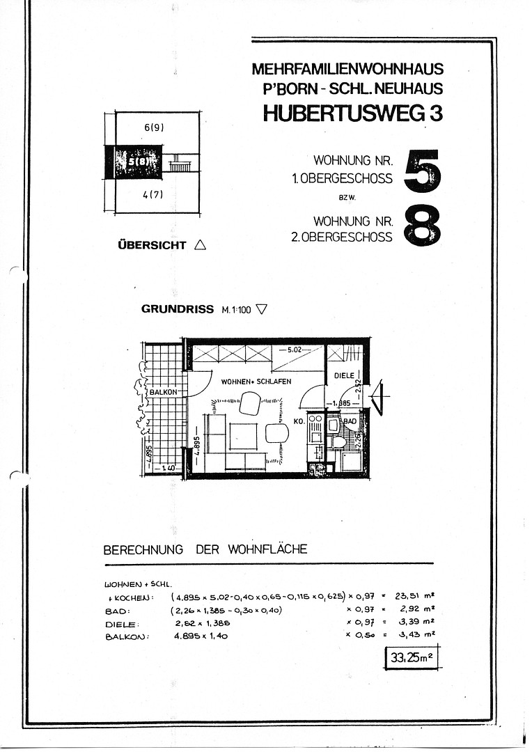 Von priv. - schönes 1-Zi. Single-Appartement in Paderborn Schloß Neuhaus, ruhige Lage m. Balkon 2.OG – Paderborn OT Schloß Neuhaus(Schloß Neuhaus) – Vorschaubild 16