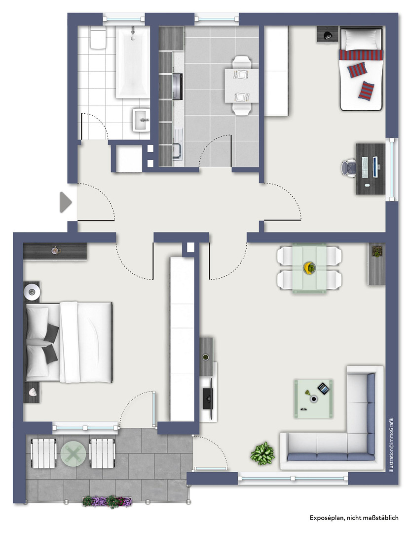 Erstbezug nach renovierung | 3-Zimmer-Wohnung im Komponistenviertel | Bezugsfertig ab 25.07.2026