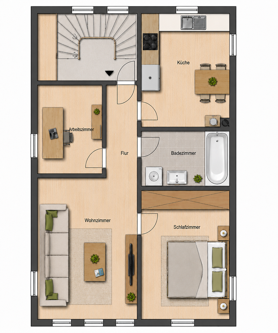 Top-moderne & zentrale 3-Zimmer-Wohnung in Hechingen – 72379 Hechingen – Vorschaubild 10