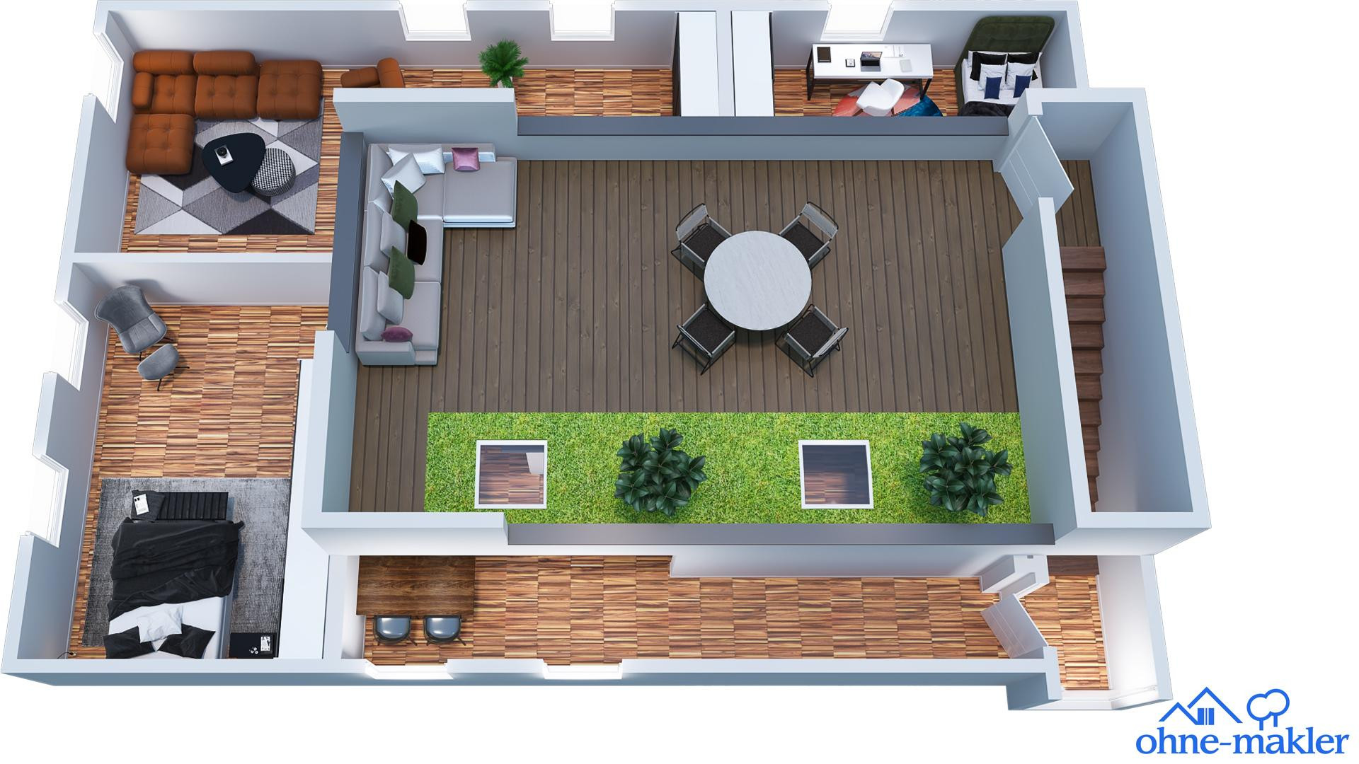 Traumhafte Dachterrassenwohnung – Hardenstraße 16, 80935 München(Hasenbergl) – Vorschaubild 19