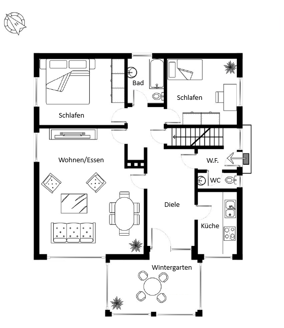 Im Grünen Speckgürtel Hamburgs: Großzügiges Einfamilienhaus mit Garage – Kröppelshagen-Fahrendorf – Vorschaubild 12