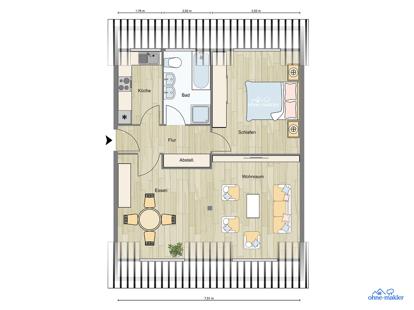 Wohnen mit besonderem Flair:  2-Zimmer Wohlfühlwohnung in Ensen-Westhoven – Viktoriastr. 13, 51149 Köln(Westhoven) – Vorschaubild 19