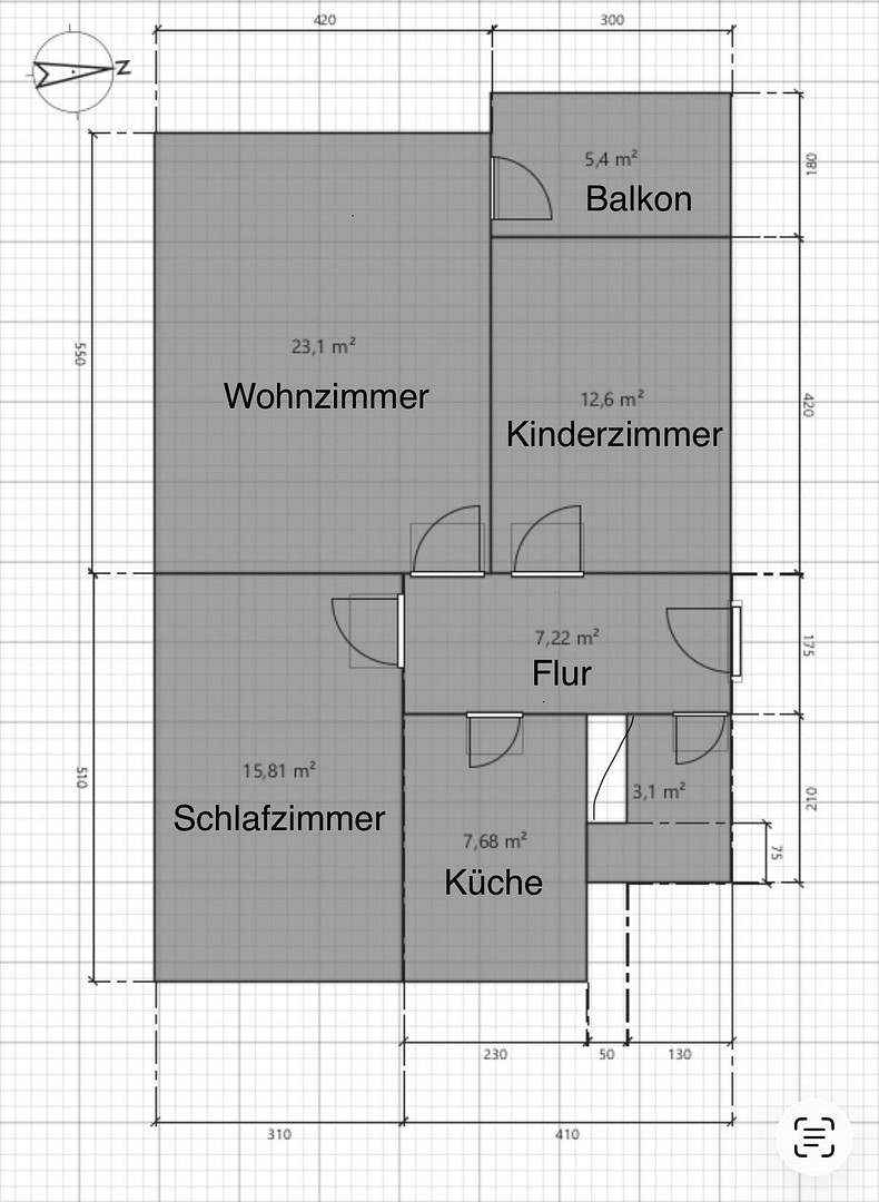 Vollständig renovierte Wohnung mit drei Zimmern sowie Balkon und Einbauküche in Salzgitter – Kurt-Schuhmacher-Ring 23, 38228 Salzgitter(Bruchmachtersen) – Vorschaubild 11