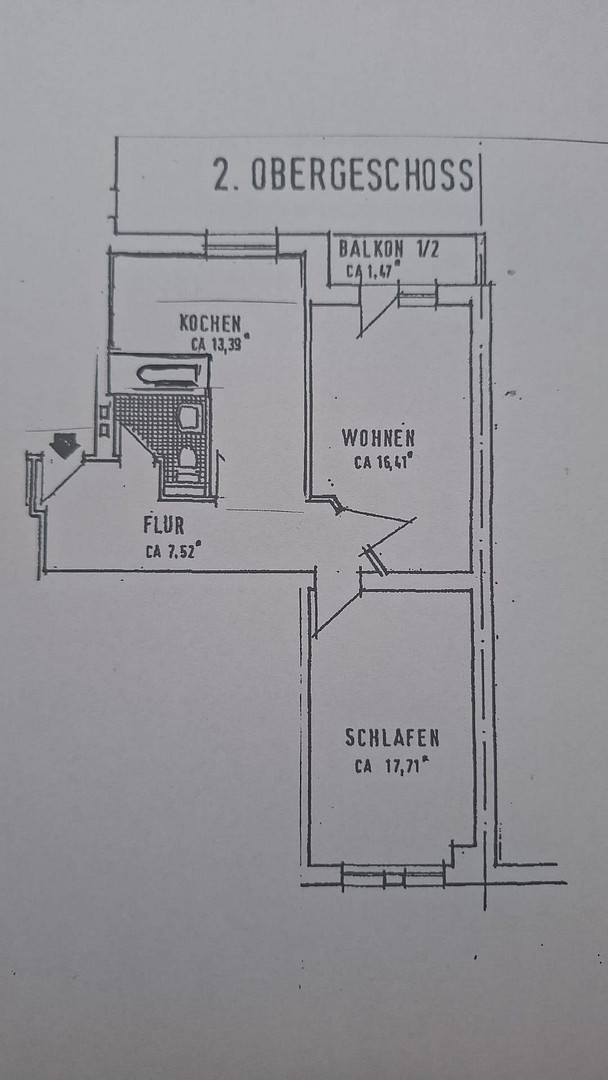 So wohnt man nahe Volksgarten. Altbau. Wohnküche. WG geeignet. Frei stehend. Von Privat. – Stoffeler Straße 18, 40227 Düsseldorf(Oberbilk) – Vorschaubild 14