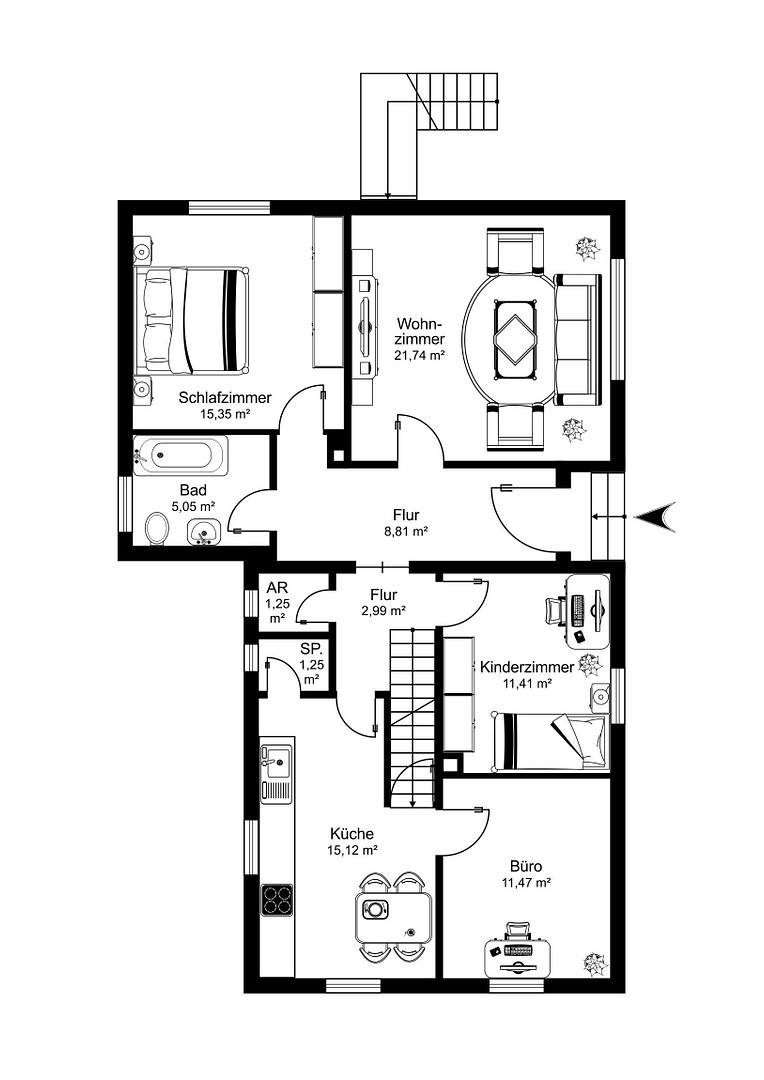 PROVISIONSFREI: Zweifamilienhaus in familienfreundlicher Lage von Coburg-Scheuerfeld. Sofort frei. – Nicolaus-Zech-Str. 38, 96450 Coburg(Scheuerfeld) – Vorschaubild 6
