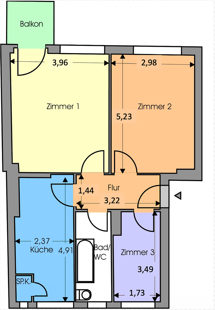 Wunderschön möblierte, frisch sanierte Wohnung in Schöneberg mit Sonnenbalkon & EBK – Traegerstr. 8, 12159 Berlin(Schöneberg) – Vorschaubild 26