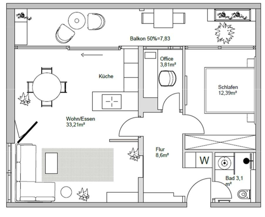 Vollsaniertes Design-Apartment mit Parkzugang am Olympiapark, Klimaanlage, Barrierearm – Winzererstraße 180, 80897 München(Schwabing) – Vorschaubild 10