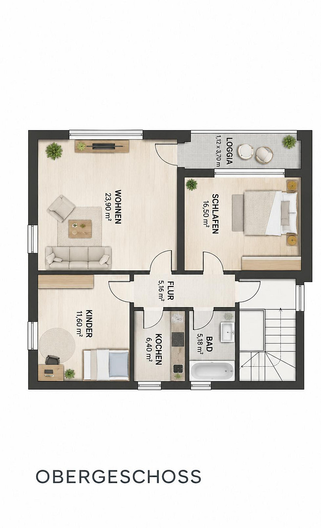 Provisionsfrei: Helle 3-Zimmer-Wohnung mit Loggia, Fußbodenheizung & Stellplatz in Hügelsheim – 76549 Hügelsheim – Vorschaubild 20