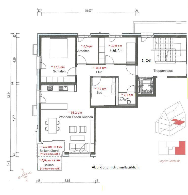 Neubau Erstbezug: Hochwertige 4-Zi.-Wohnung in Top-Lage im Klosterhof in Ulm-Söflingen – 89077 Ulm – Vorschaubild 12