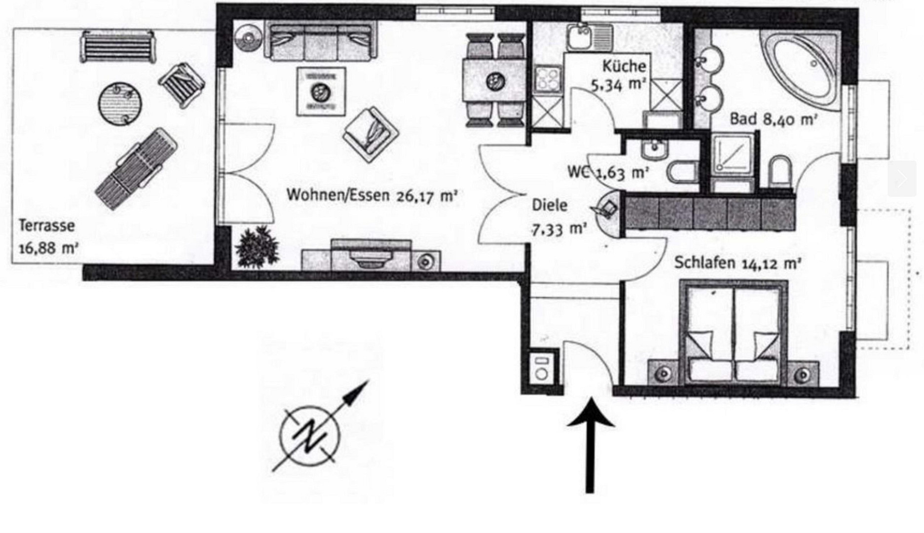 Exklusiv, top ausgestattet, mit Terrasse, bei Bedarf möbliert – 80997 München(Obermenzing) – Vorschaubild 12