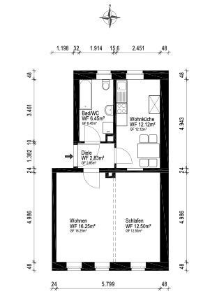 Provisionsfrei – Frisch renovierte 2-Zimmer Wohnung mit Altbau Charme in Top-Lage – 90489 Nürnberg(Wöhrd) – Vorschaubild 14