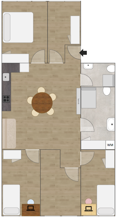 Erstbezug nach Kernsanierung! 5-Schlafzimmer-Wohnung in zentraler Lage von Pforzheim-Brötzingen – Westliche Karl-Friedrich-Straße 344, 75172 Pforzheim – Vorschaubild 10