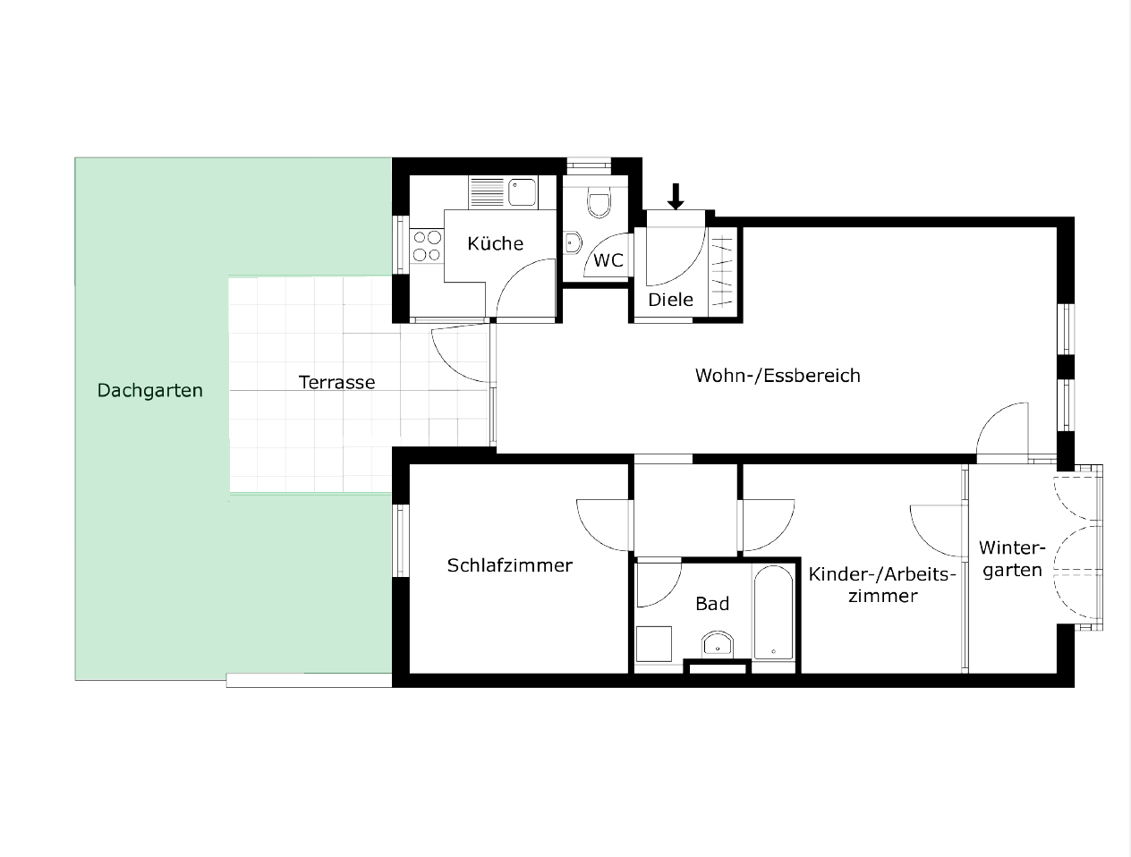 Erstbezug nach Renovierung: 3,5 Zimmer, große Terrasse, neue Küche & TG-Stellplatz – Badstr. 2, 72793 Pfullingen – Vorschaubild 18